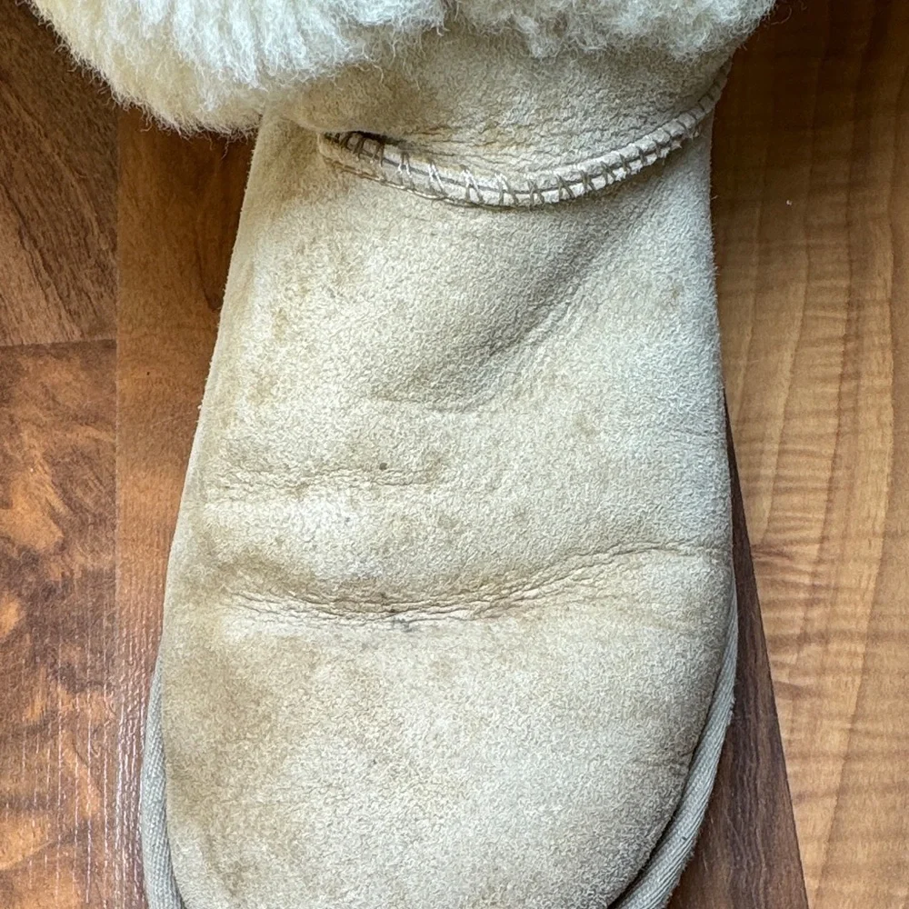 UGG Cream Sheepskin Boots with Plush Lining